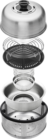 Portable COBB Premier Air grill opened