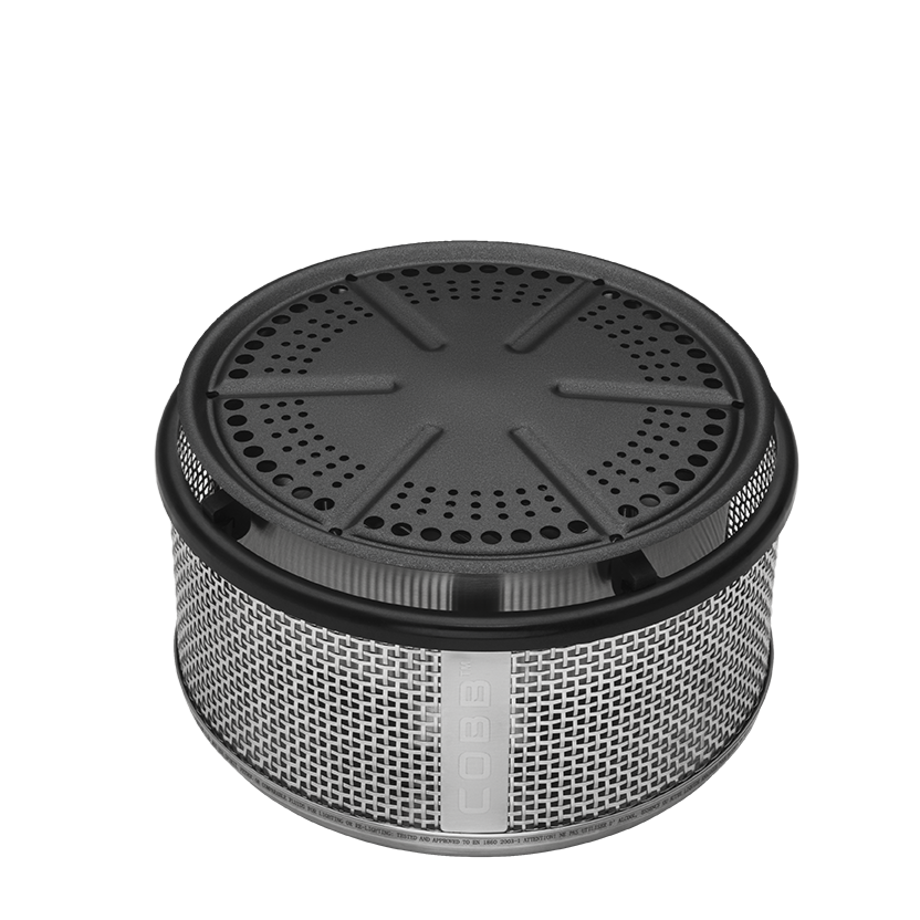 Portable COBB Premier Air grill with universal plate